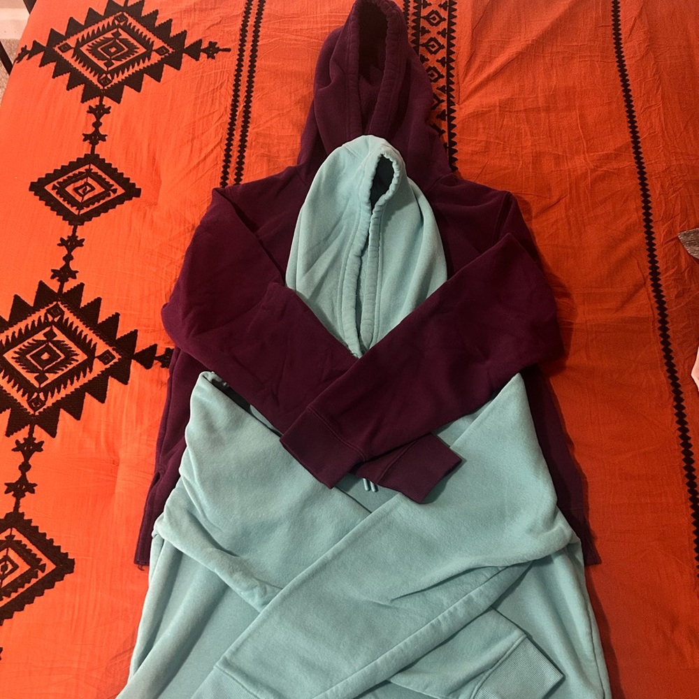 Tek Gear Women's Maroon and Mint Hoodies